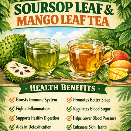 Soursop & Mango Leaf Dried Herbal Tea (1 oz)